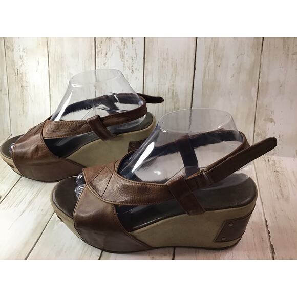 Antelope Shoes Brown wedge size 39 women 8 - Picture 4 of 6